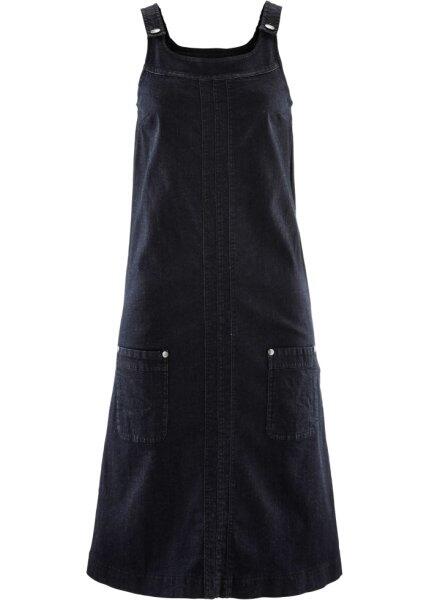 Джинсовое платье-сарафан стретч (темный деним) bonprix 90513095