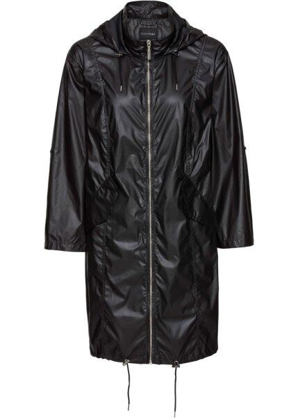 Куртка из блестящего материала, без подкладки (черный металлик) bonprix 91355981