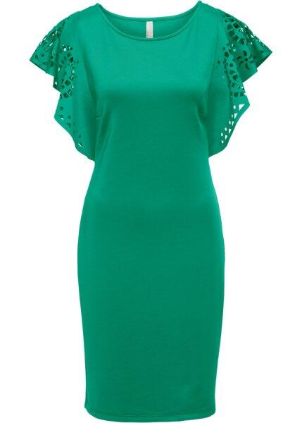 Платье с вырезами (зеленый) bonprix 94802695