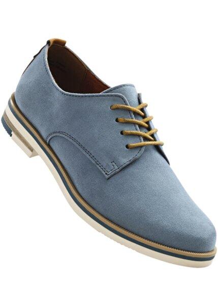 Туфли на шнурках (синий джинсовый) bonprix 93599381