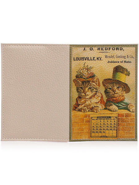 Косметичка и обложка "Ретро коты" Eshemoda 3684258