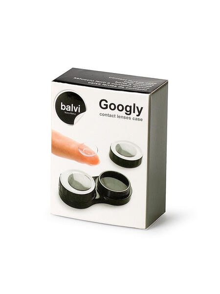 Футляр для контактных линз Googly черный Balvi 3627099