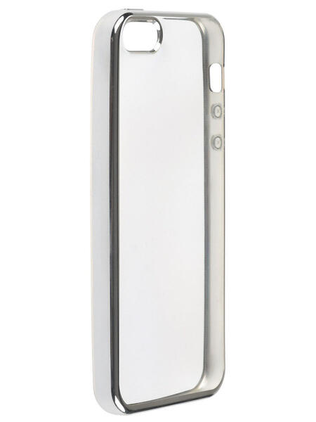 Накладка silicone chrome border 4People для Apple iPhone 5/5S/5SE skinBOX 3219839