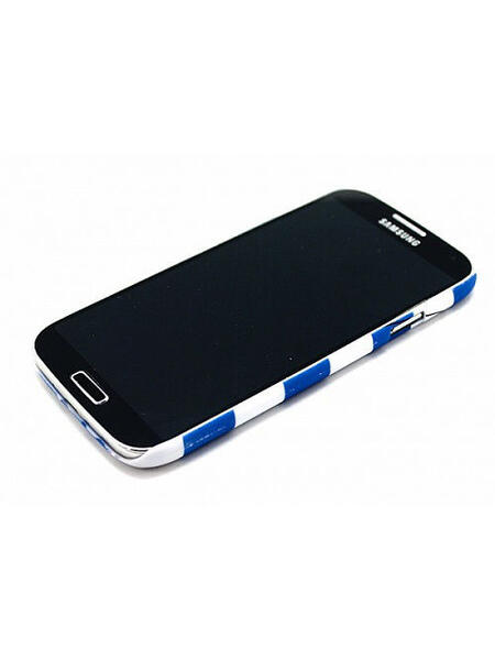 Чехол для Samsung Galaxy S4 "Blue and white stripes", серия "Sports shirt" Kawaii Factory 3260085