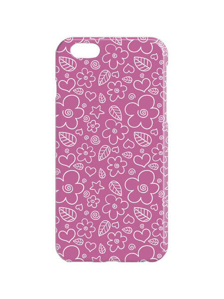 Чехол для iPhone 6 "Фиолетовый принт" Chocopony 3215933