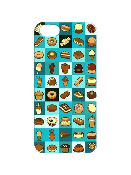 Чехол для iPhone 5/5s "Принт со сладостями" Chocopony 3122479