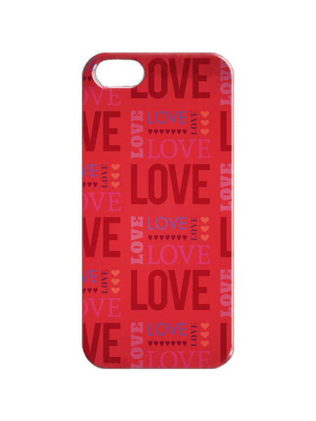 Чехол для iPhone 5/5s "LOVE на красном" Арт. IP5-195 Chocopony 3122546