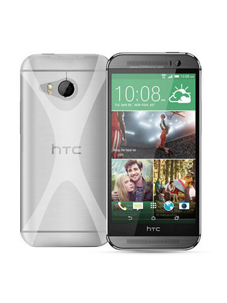 Чехол-панель для HTC M8 mini, Х-дизайн, прозрачный Belsis 2824808