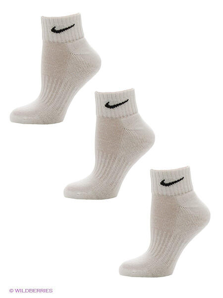 Носки U NK CUSH QT 3PR-VALUE, 3 пары Nike 1985706