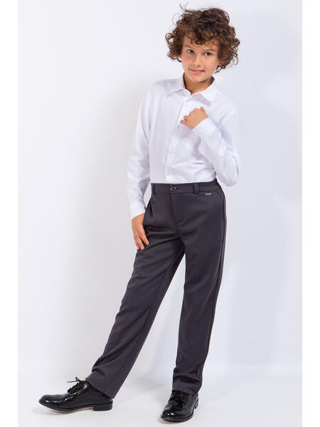 Школьные брюки для мальчика серые