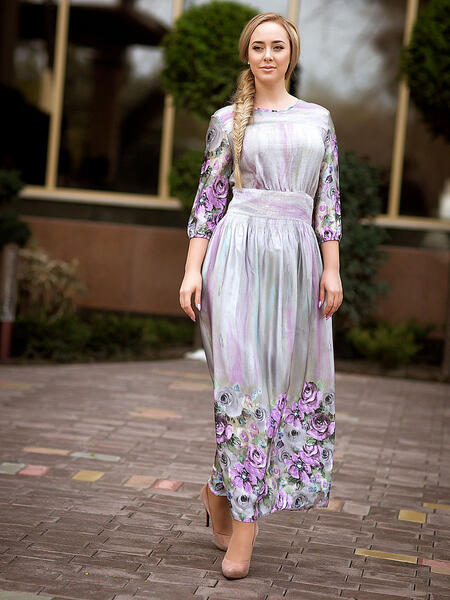 Платье "Лиловые цветы" Серафима 4156007