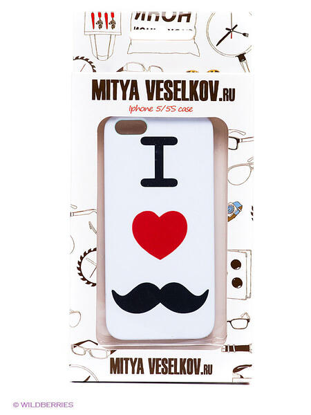 Чехол для IPhone 5 "I love усики" Mitya Veselkov 1282868