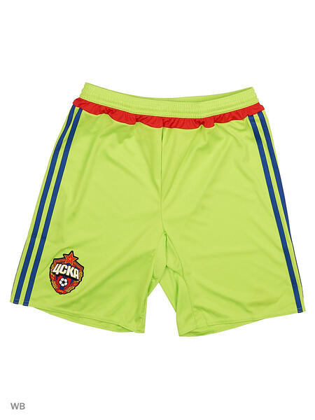 Шорты CSKA A SHO Y SSLIME/PRIINK/RED Adidas 3906023