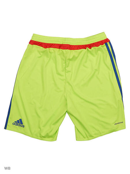 Шорты CSKA A SHO Y SSLIME/PRIINK/RED Adidas 3906023