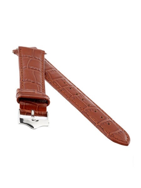 Элегантный ремешок для часов из кожи теленка с фактурой под аллигатора. Ширина от 14 до 24 мм. Signature 3874014