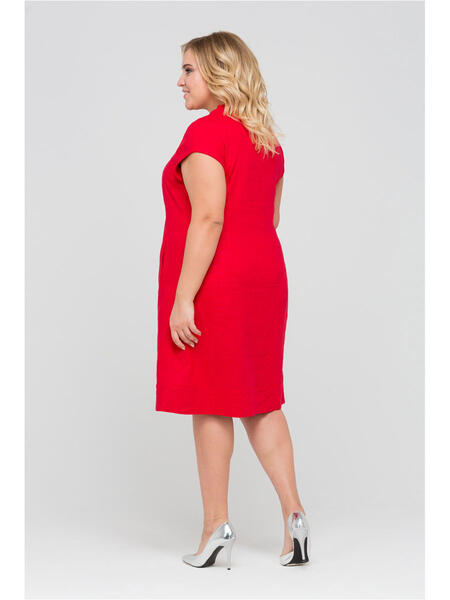 Красное платье лен. Платье "лён Бианка" 415020. Красное платье из льна. Красное платье лен массмаркет.