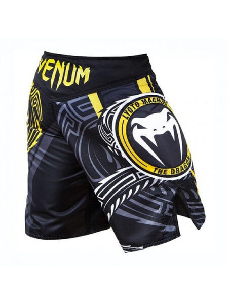 Шорты ММА Lyoto Machida RYUJIN Fightshorts - Black/Yellow Venum 3180302