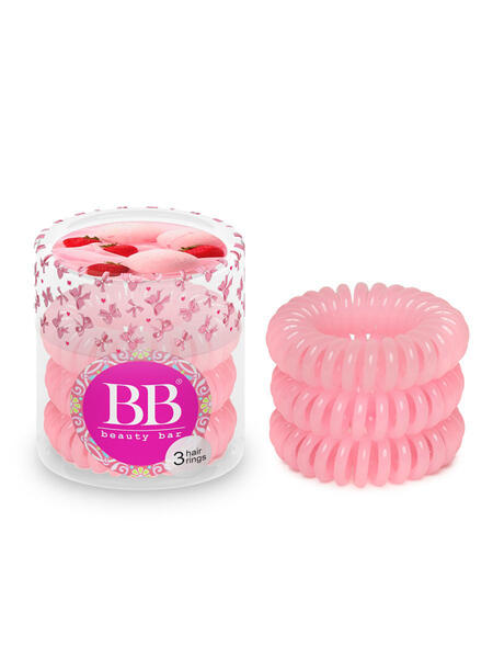 Резинка-спиралька для волос светло-розовая, 3 шт. Beauty Bar 2884408