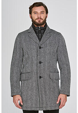 Утепленное пальто с отделкой меховой тканью QS by s.Oliver 317400