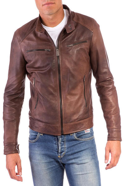 Leather jacket AD MILANO 4972301