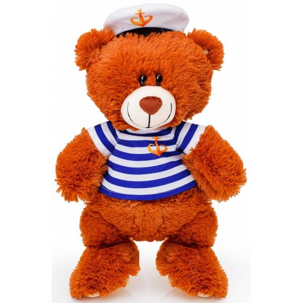 Мягкая игрушка СмолТойс Медвежонок моряк 50 см цвет: коричневый 11510116