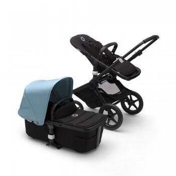 Коляска 2 в 1 Fox 2, Black-Vapor Blue, дымчатый синий Bugaboo 625251