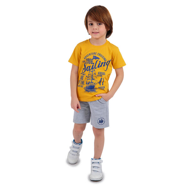 Комплект футболка/шорты Leader Kids Морской фрегат 11454340