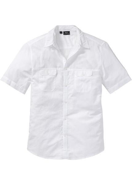Рубашка белая с коротким рукавом