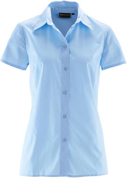 Синяя блузка с коротким рукавом