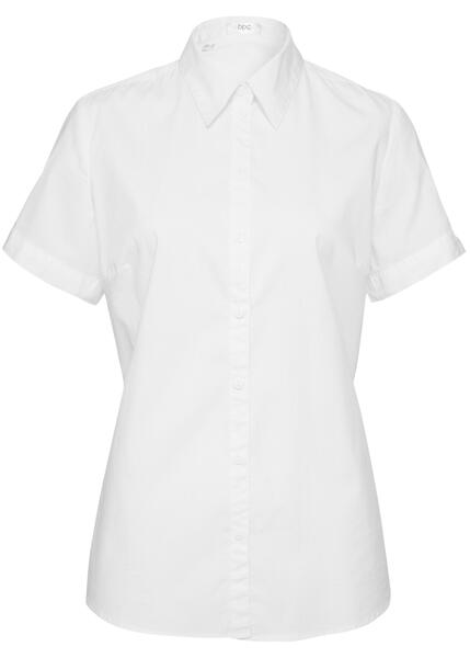 Белая короткая рубашка