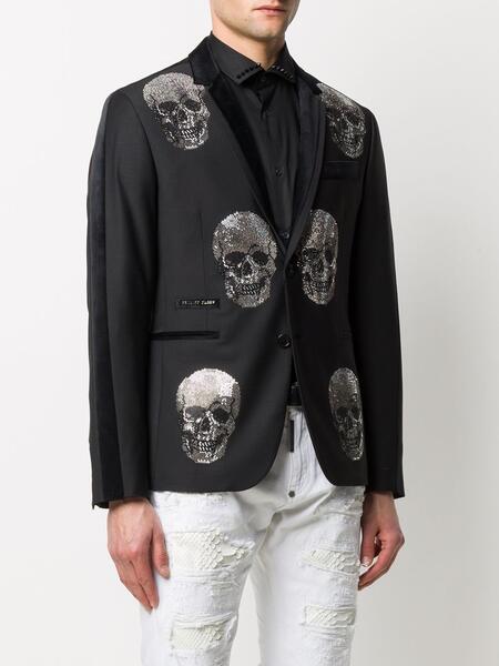 пиджак с декором Skull PHILIPP PLEIN 147685515352