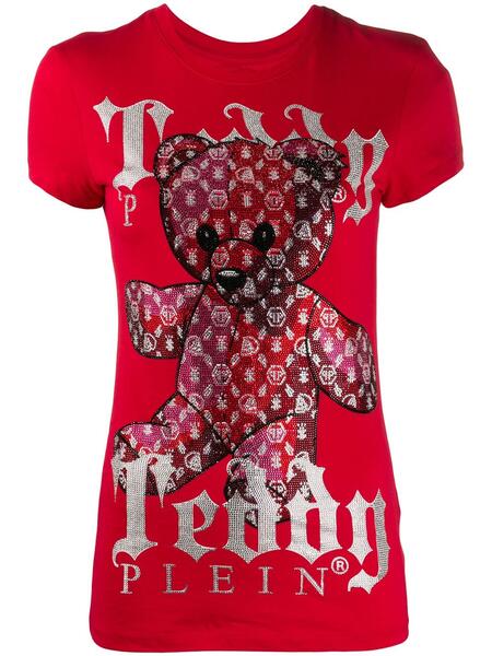 футболка Teddy Bear с круглым вырезом и монограммой PHILIPP PLEIN 1540533976