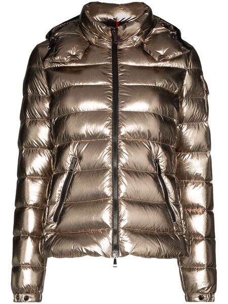 пуховик с эффектом металлик MONCLER 1401163448