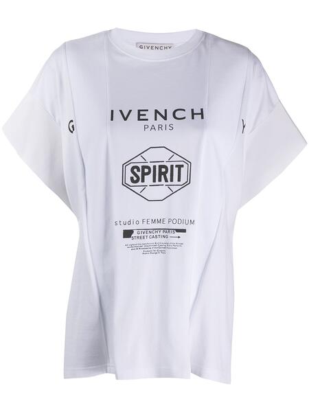 футболка оверсайз Spirit с принтом Givenchy 1499089677