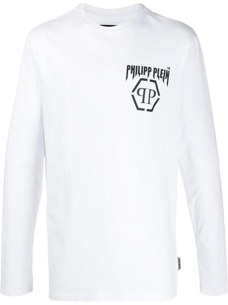 футболка с длинными рукавами и логотипом PHILIPP PLEIN 1467350188888876