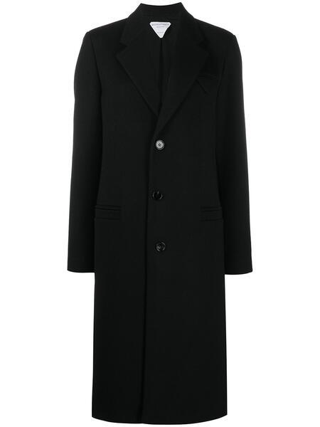однобортное пальто строгого кроя Bottega Veneta 156586355250