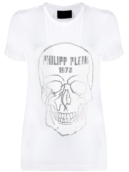 футболка с декором Skull и стразами PHILIPP PLEIN 1404810676