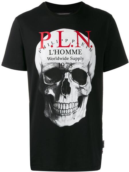 футболка с принтом Skull PHILIPP PLEIN 1401681576