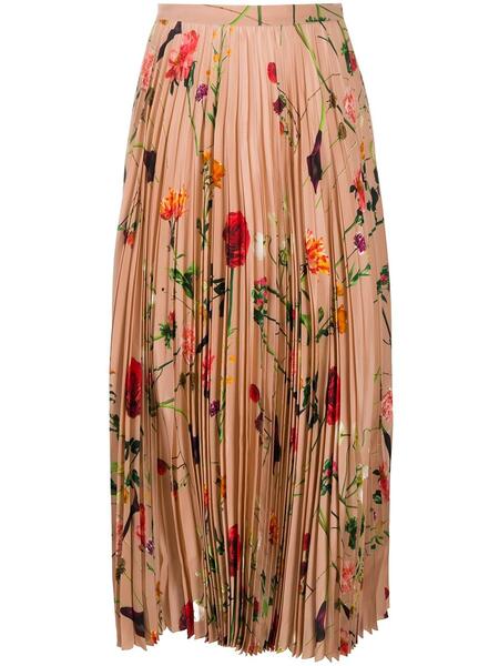 плиссированная юбка с цветочным принтом Valentino 155241435248