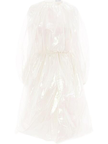 платье миди с драпировкой и длинными рукавами JW Anderson 1551870356