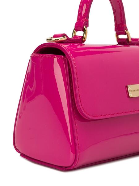 лакированная сумка на плечо с логотипом Dolce & Gabbana Kids 14869039791101013283