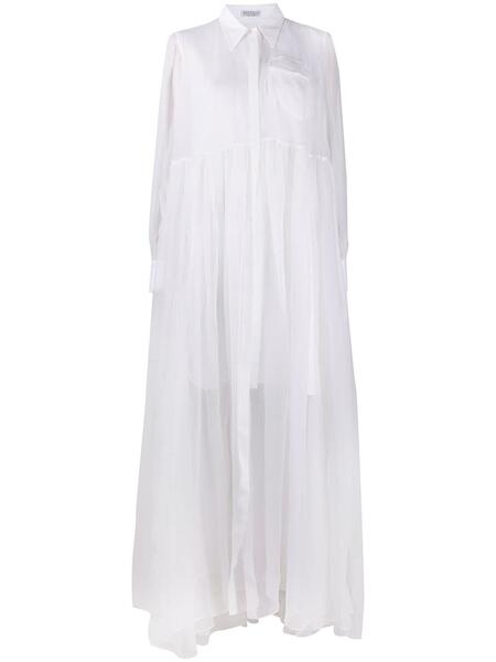 платье-рубашка в стиле ампир BRUNELLO CUCINELLI 1600255277