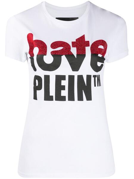 футболка Love Plein со стразами PHILIPP PLEIN 1552058676