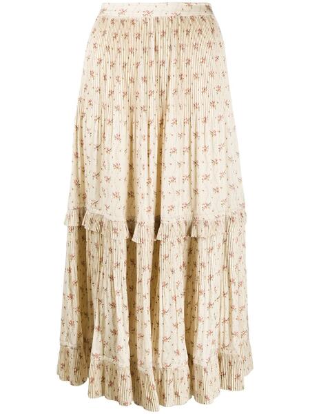 плиссированная юбка с цветочным принтом Polo Ralph Lauren 159035724952