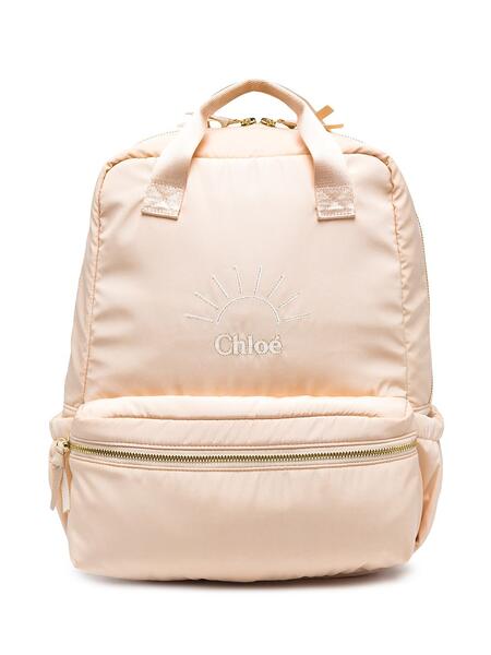 рюкзак с вышитым логотипом Chloé Kids 16257087791101013283