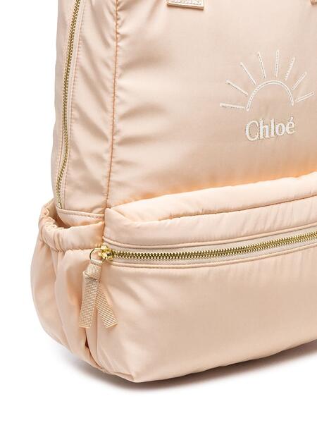 рюкзак с вышитым логотипом Chloé Kids 16257087791101013283