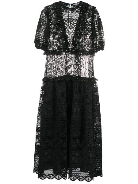 полупрозрачное платье миди с вышивкой VIVETTA 155599015250