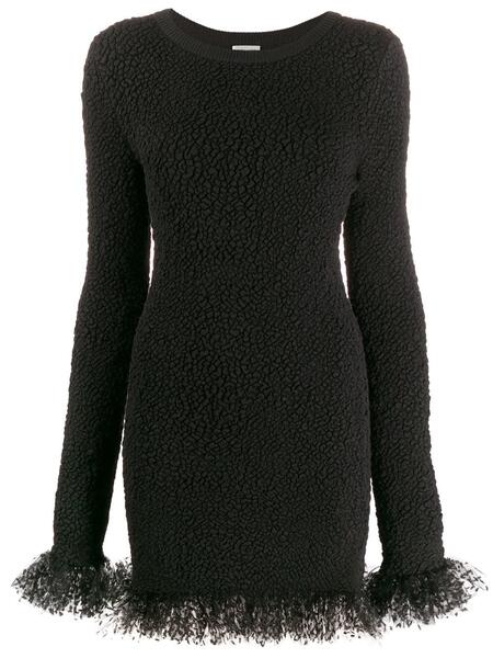 платье мини с оборками из тюля Yves Saint Laurent 1445722283