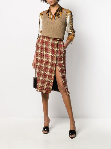 твидовая юбка-карандаш Versace 145713835248