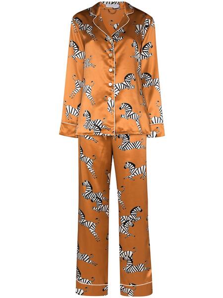 пижама с зебровым принтом Olivia Von Halle 159666278883